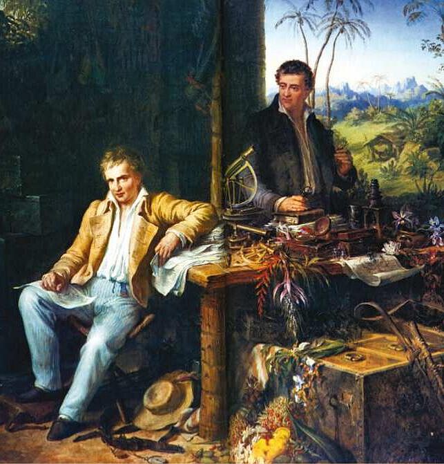 Alexander von Humboldt (links) und Aimé Bonpland bei ihrer Südamerika-Expedition 