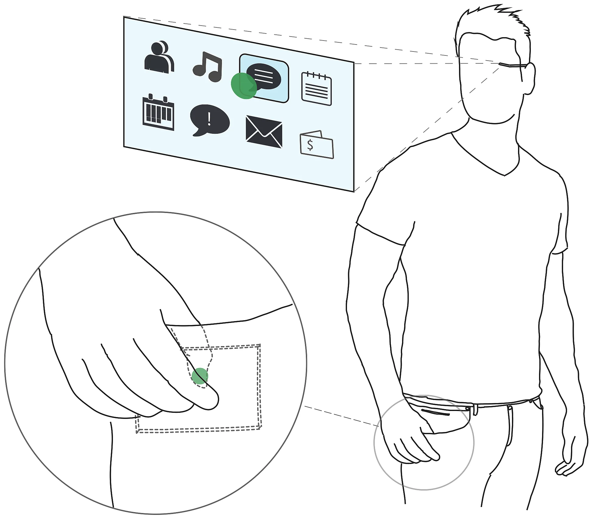 PocketThumb: a Wearable Dual-Sided Touch Interface