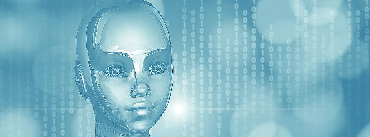 Künstliche Intelligenz Roboterkopf