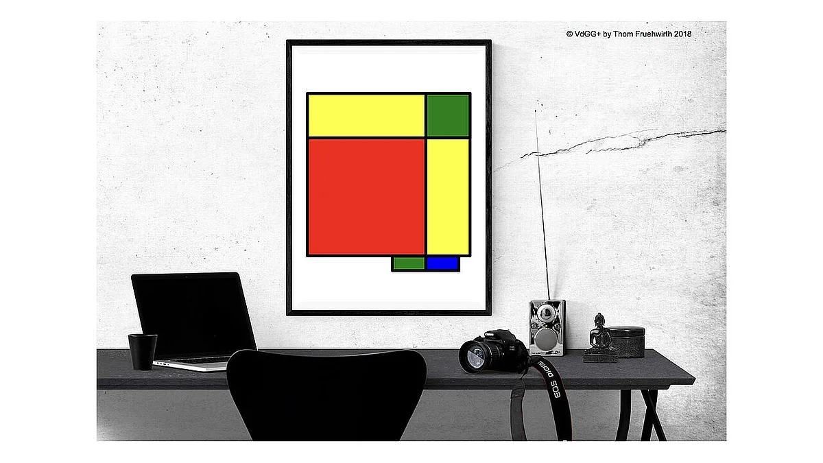 ein vom VdGG+Algorithmus generiertes Kunstwerk