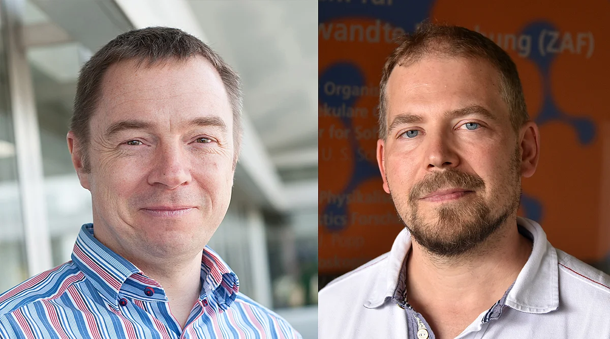 The CataLight team of speakers: Prof. Sven Rau (left) and Prof. Felix H. Schacher
