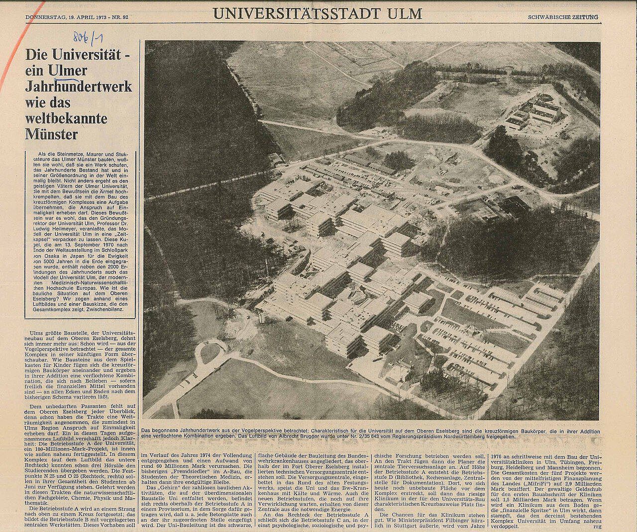 Artikel SZ 19.04 1973 Zeitungsartikel