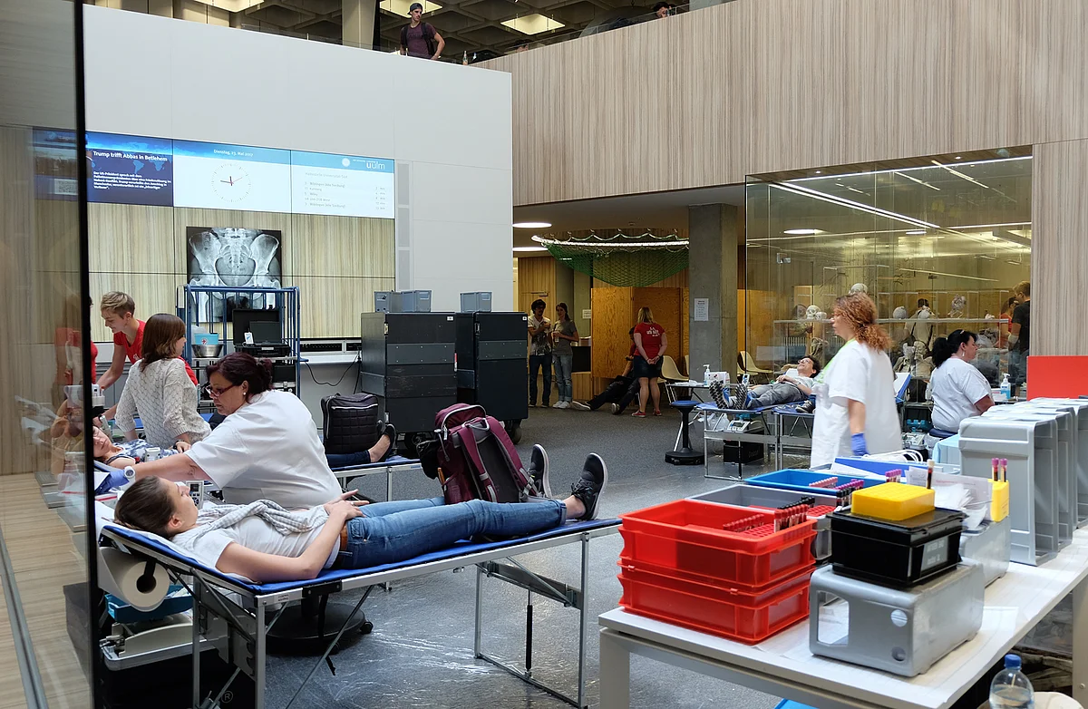 Blutspenden an der Uni Ulm