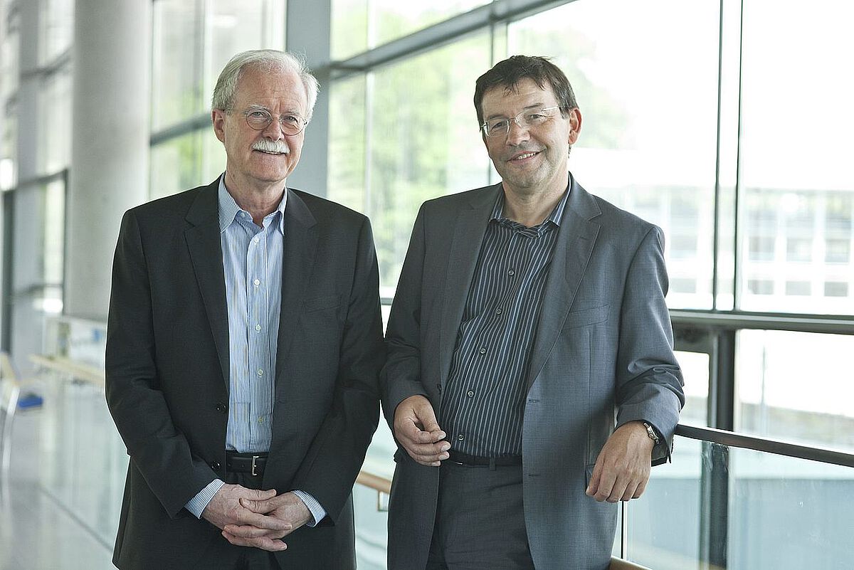 Prof. Wolfgang Koenig und Prof. Dietrich Rothenbacher