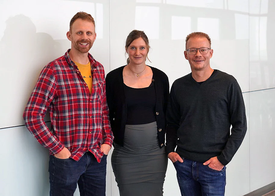 Gruppenbild (von links): Jun.-Prof. Markus Breunig, Dr. Mirja Harms, Prof. Alexander Kleger