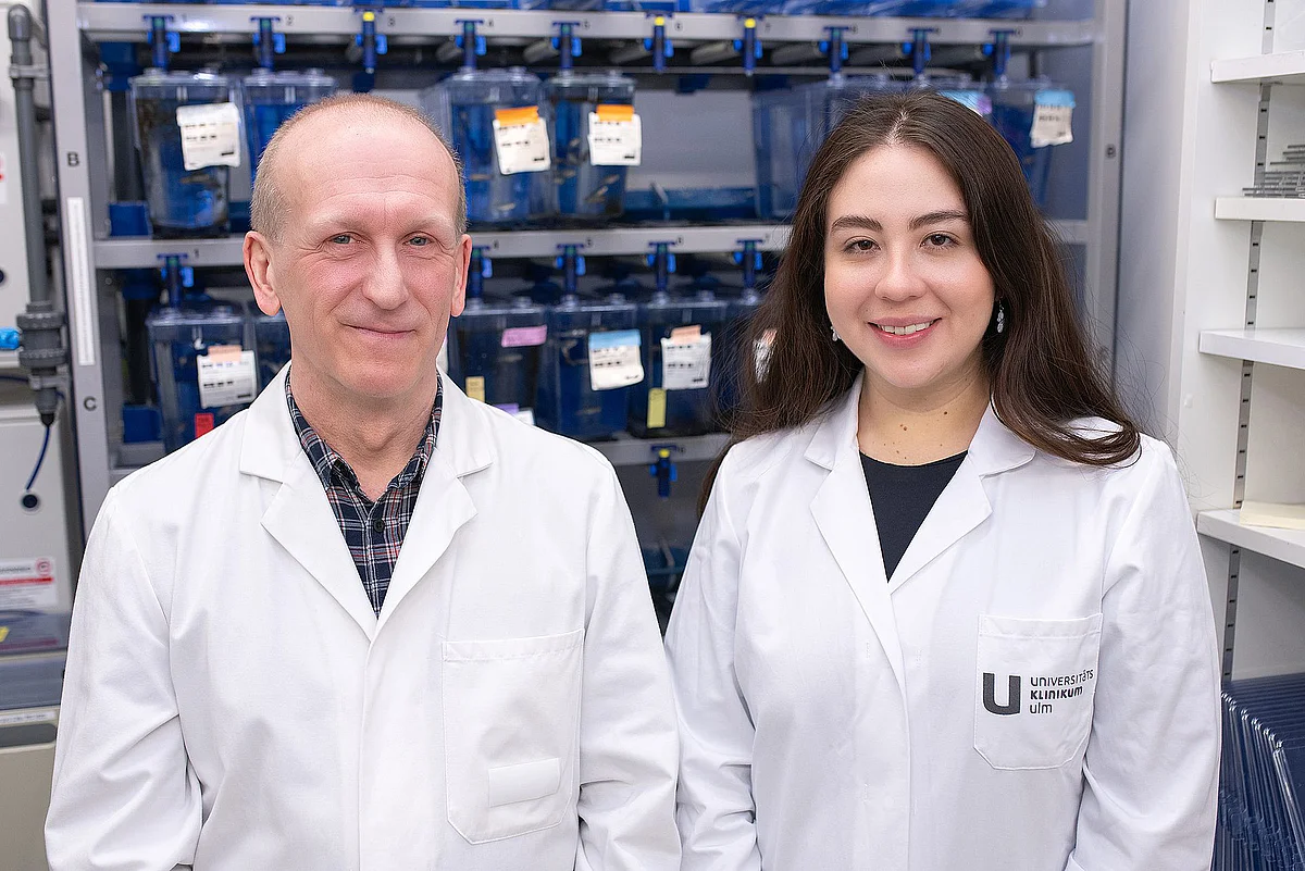 Prof. Gilbert Weidinger und Denise Posadas Pena 