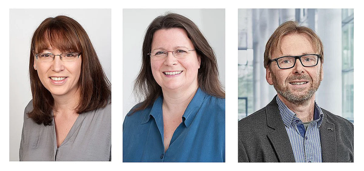 Carmen Mayer, Dr. Petra Arndt und Prof. Markus Kiefer 
