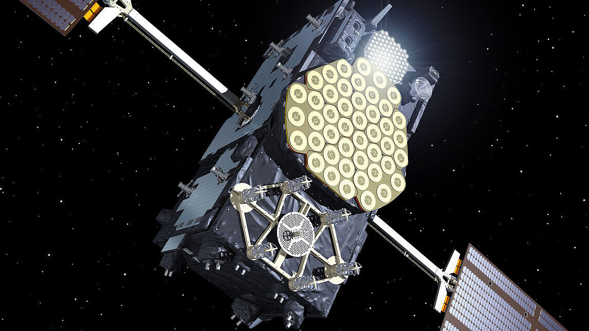 Galileo-Navigationssatellit in der Umlaufbahn