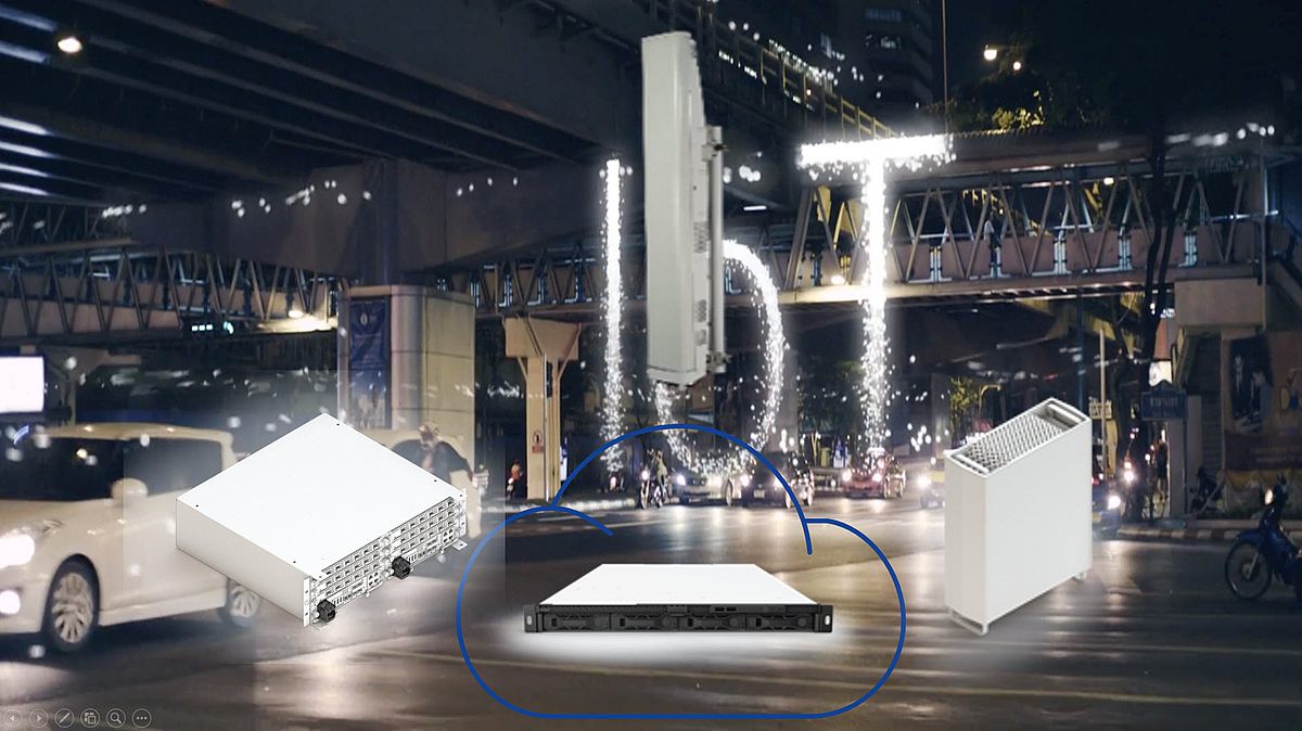 Technische Komponenten von Multi-Access Edge Computing (MEC) in einem LTE-Mobilfunknetz von Nokia