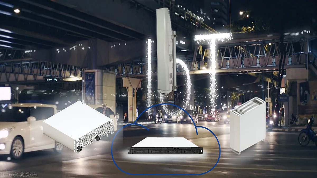 Technische Komponenten von Multi-Access Edge Computing (MEC) in einem LTE-Mobilfunknetz von Nokia
