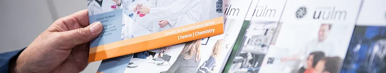 Flyermaterial der Uni Ulm