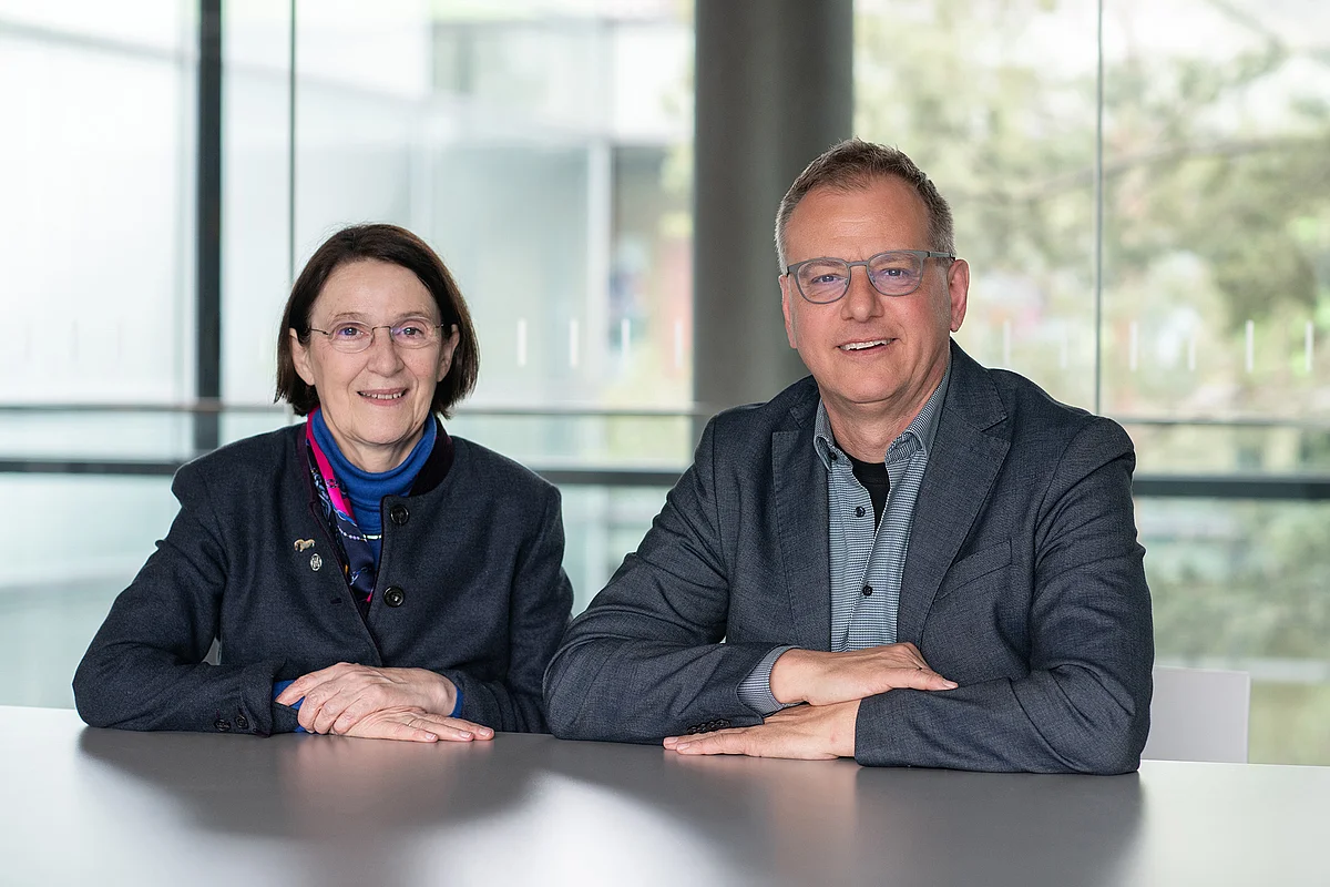 The team of spokespersons for the Ulm-based SFB on Ageing, from left: Prof. Hartmut Geiger and Prof. Karin Scharffetter-Kochanek 