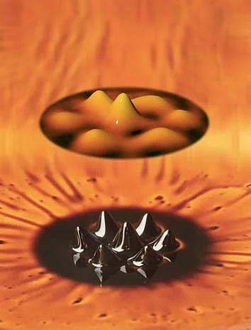 Schattenrissaufnahme des Quanten-Ferrofluids