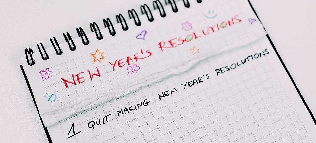 Foto: Pexels Block mit Neujahrsvorsatz