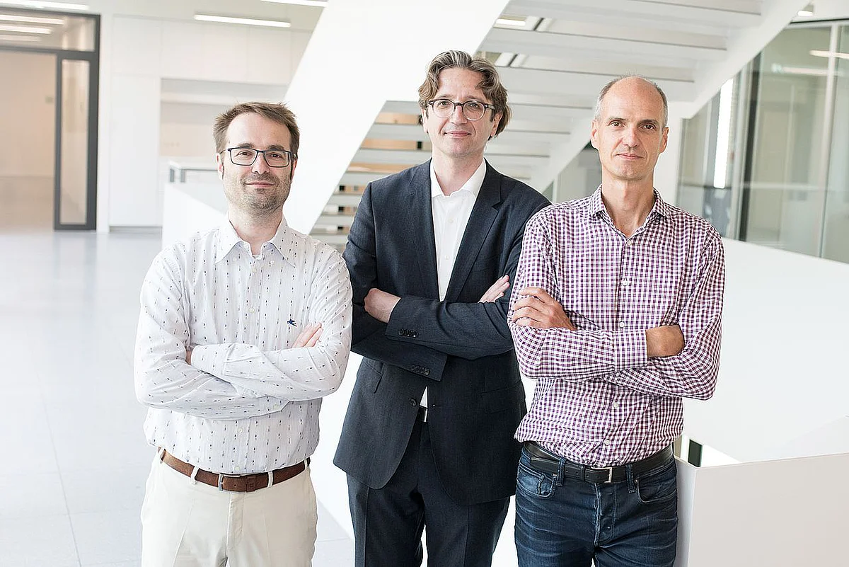 Picture of Martin Plenio, Fedor Jelezko and Jan Ardenkjær-Larsen (from left)
