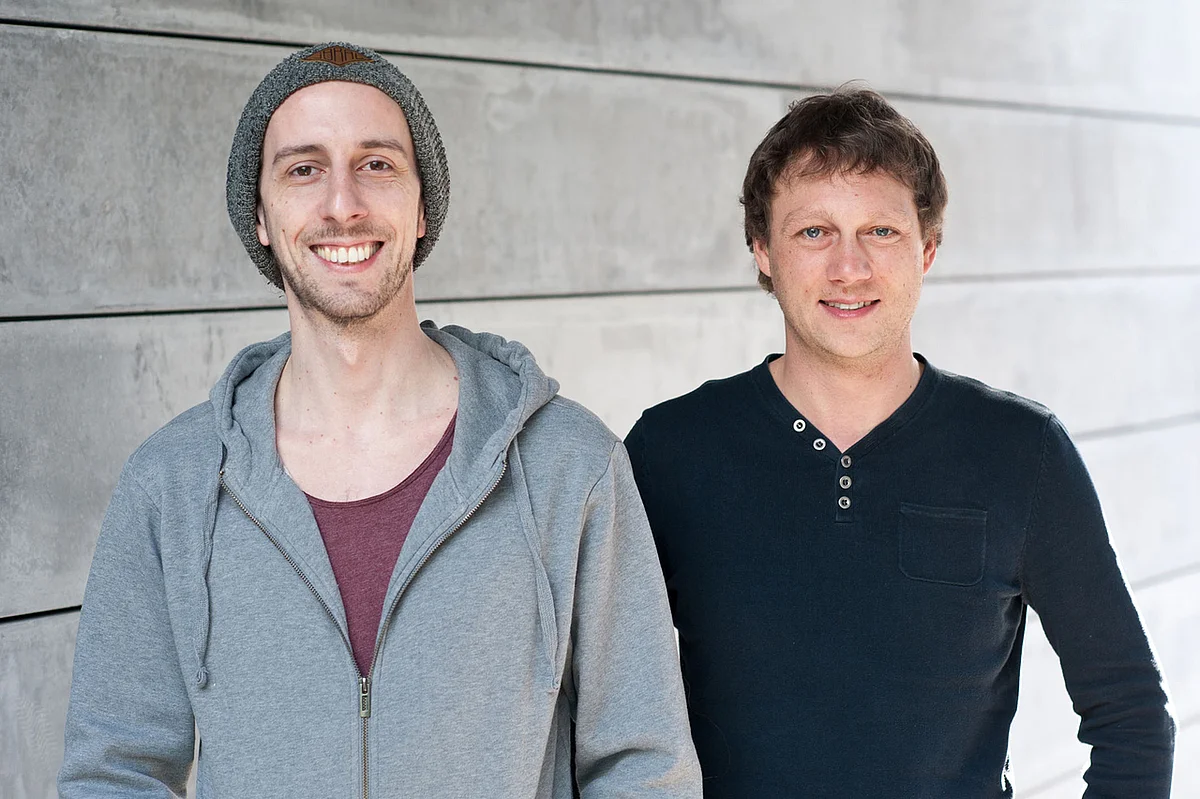 Doktoranden Florian Geiselhart (li.) und Michael Rietzler