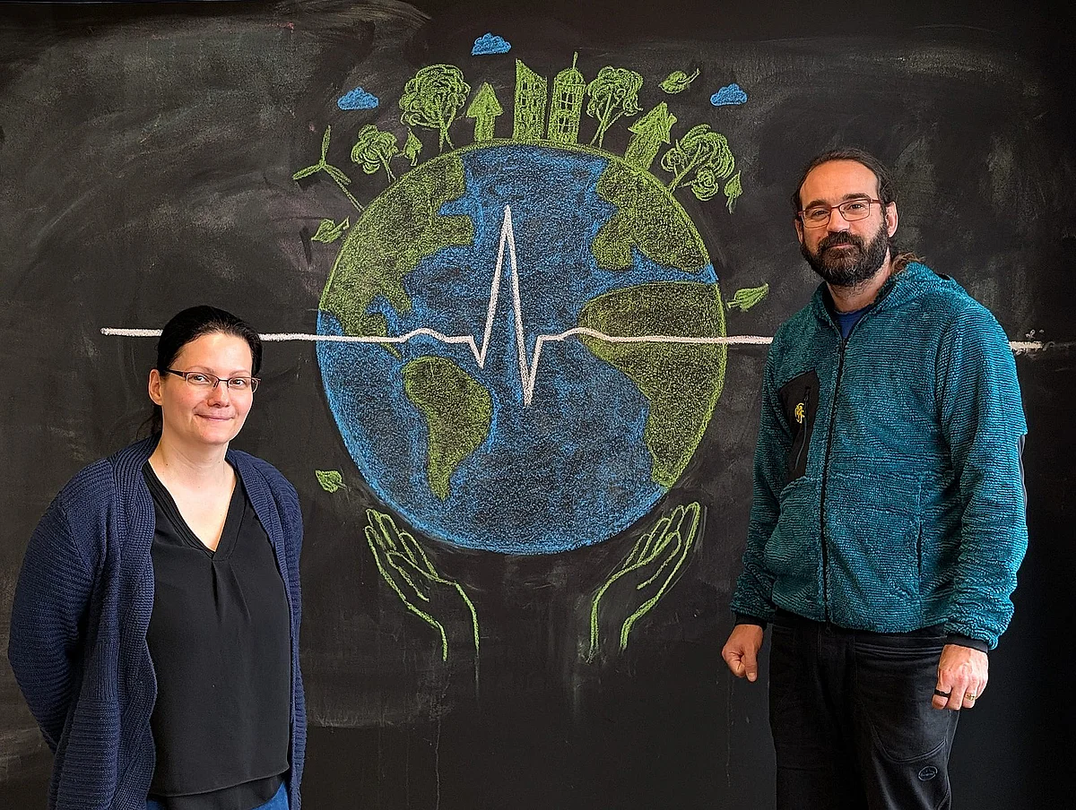Prof. Claudia Lenk und Prof. Walter Karlen