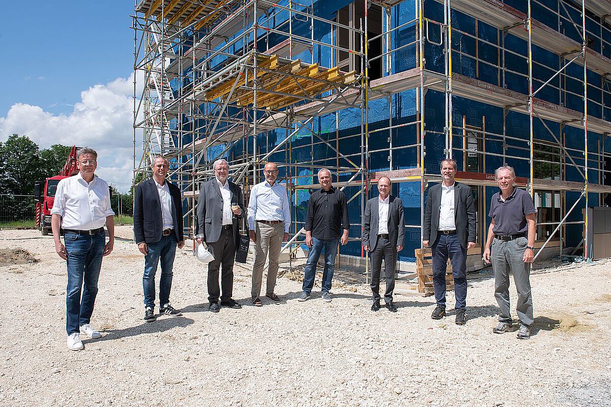 topping-out ceremony for the Dr Barbara Mez-Starck House
