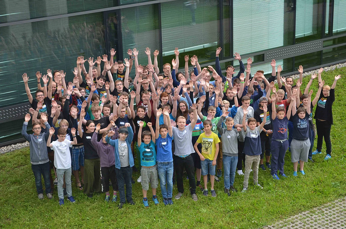 Teilnehmer/innen "Jugend hackt Süd" (Foto: Bingmann)