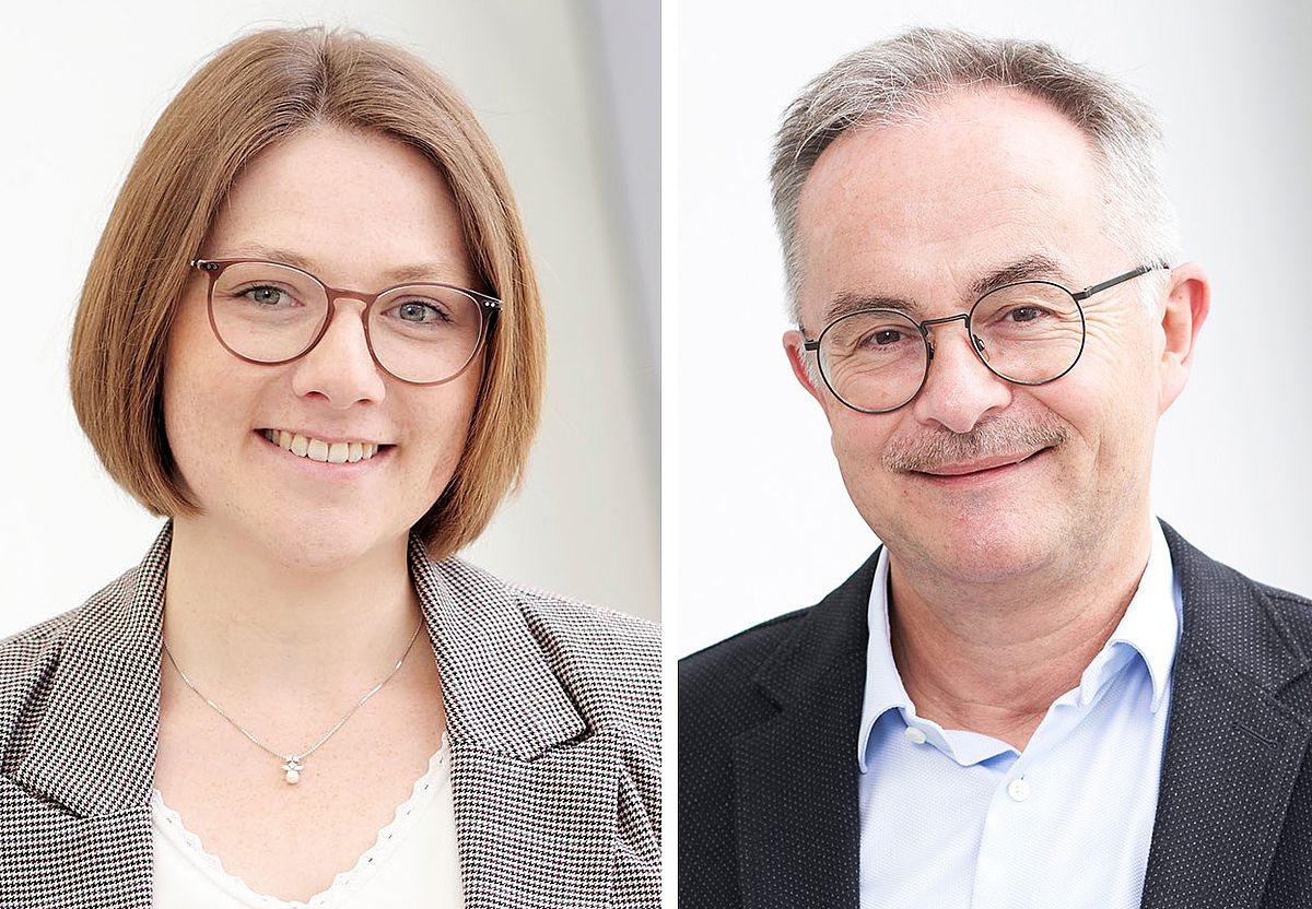 Portraitfotos von Dr. Stefanie Zorn und Prof. Martin Wabitsch