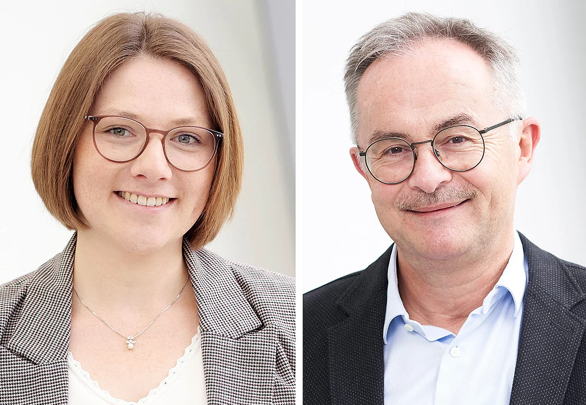 Portraitfotos von Dr. Stefanie Zorn und Prof. Martin Wabitsch