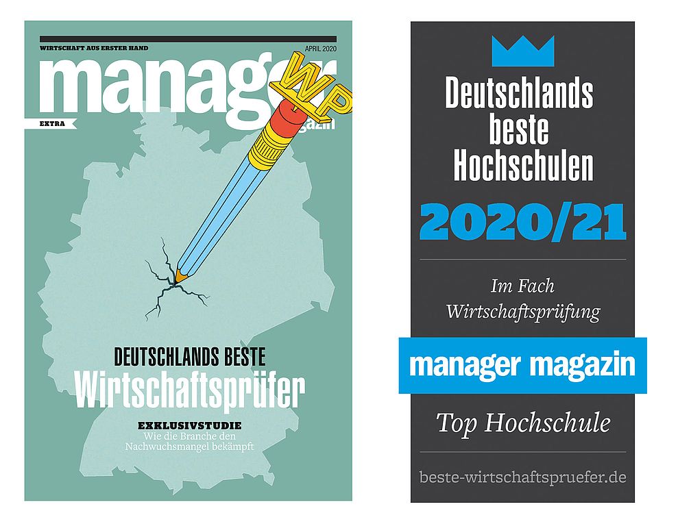 Titelbild manager magazin und Auszeichnungs Siegel