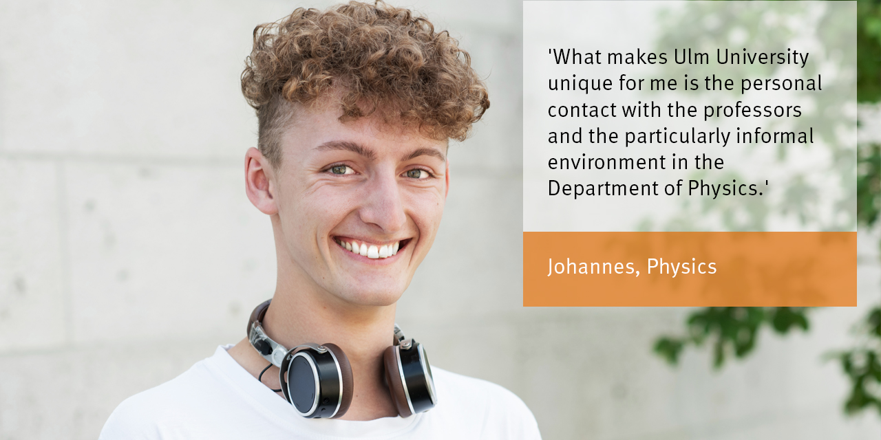 Picture and quote from a student of the Physics degree programme