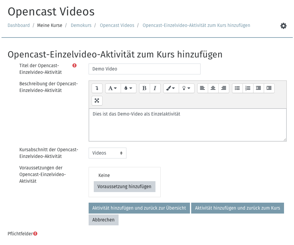 Opencast Videos Universit t Ulm Opencast Videos Universit t Ulm