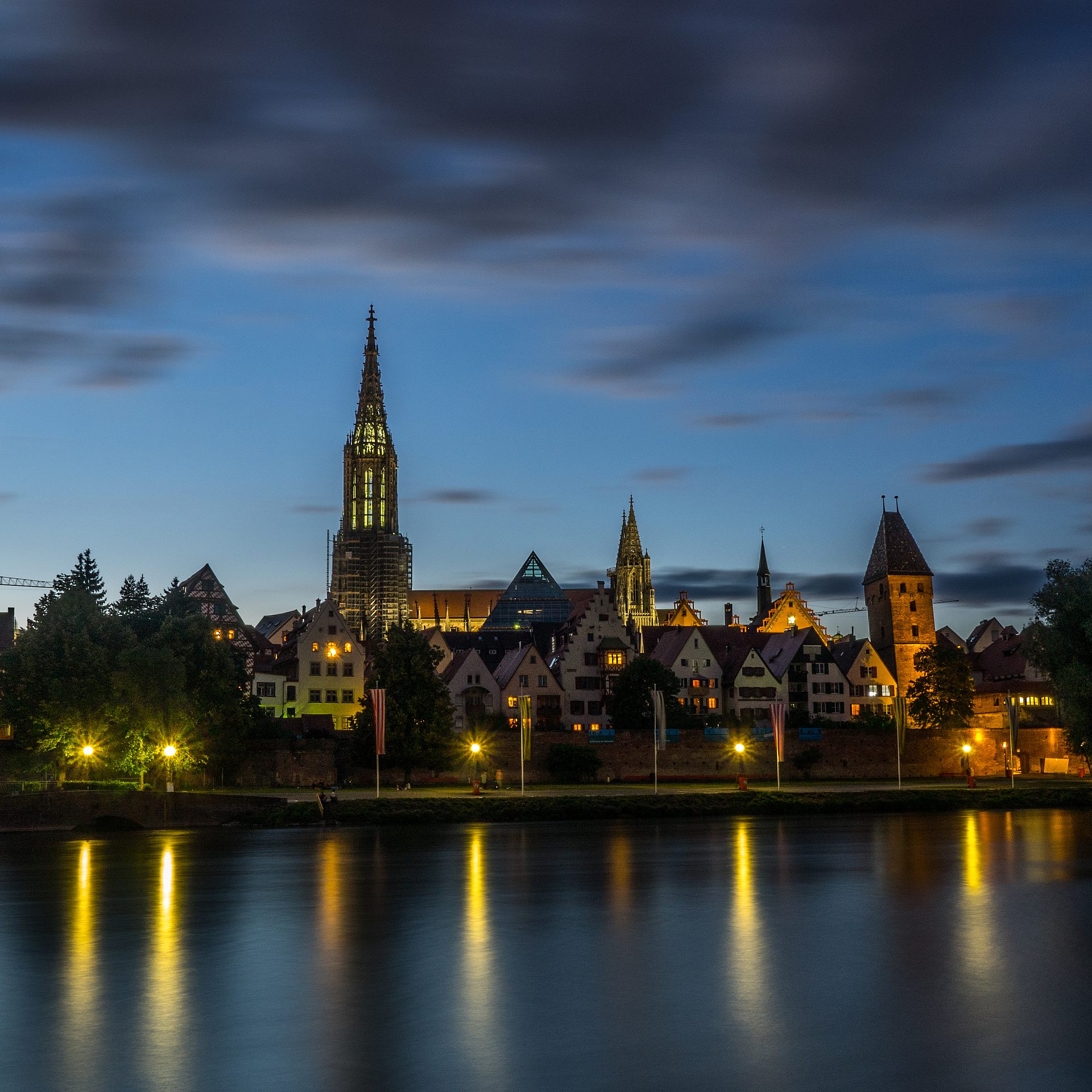 Evening in Ulm, Germany
