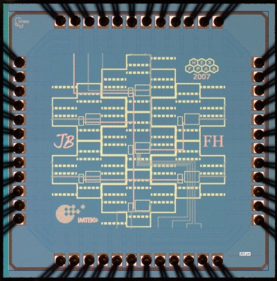 Figure 2 - Chip photo of FPAA