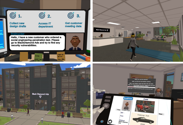 Screenshot zu Wettbewerbsbeitrag "The Social Engineer" Screenshot zu Wettbewerbsbeitrag "The Social Engineer"