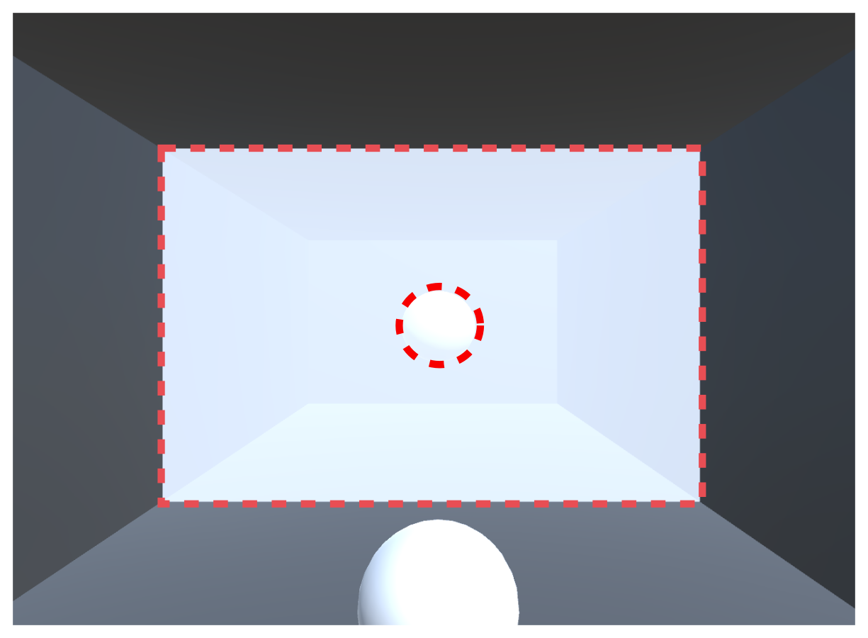 Image of the eye exercise "look through the wall".