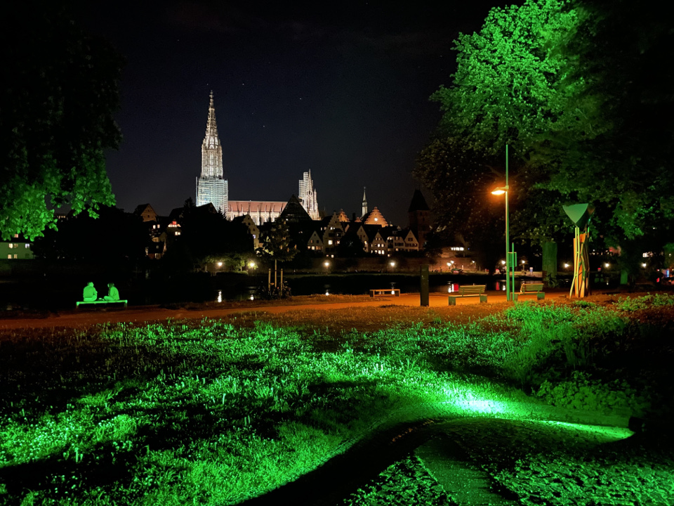 View on Ulm on the Evening