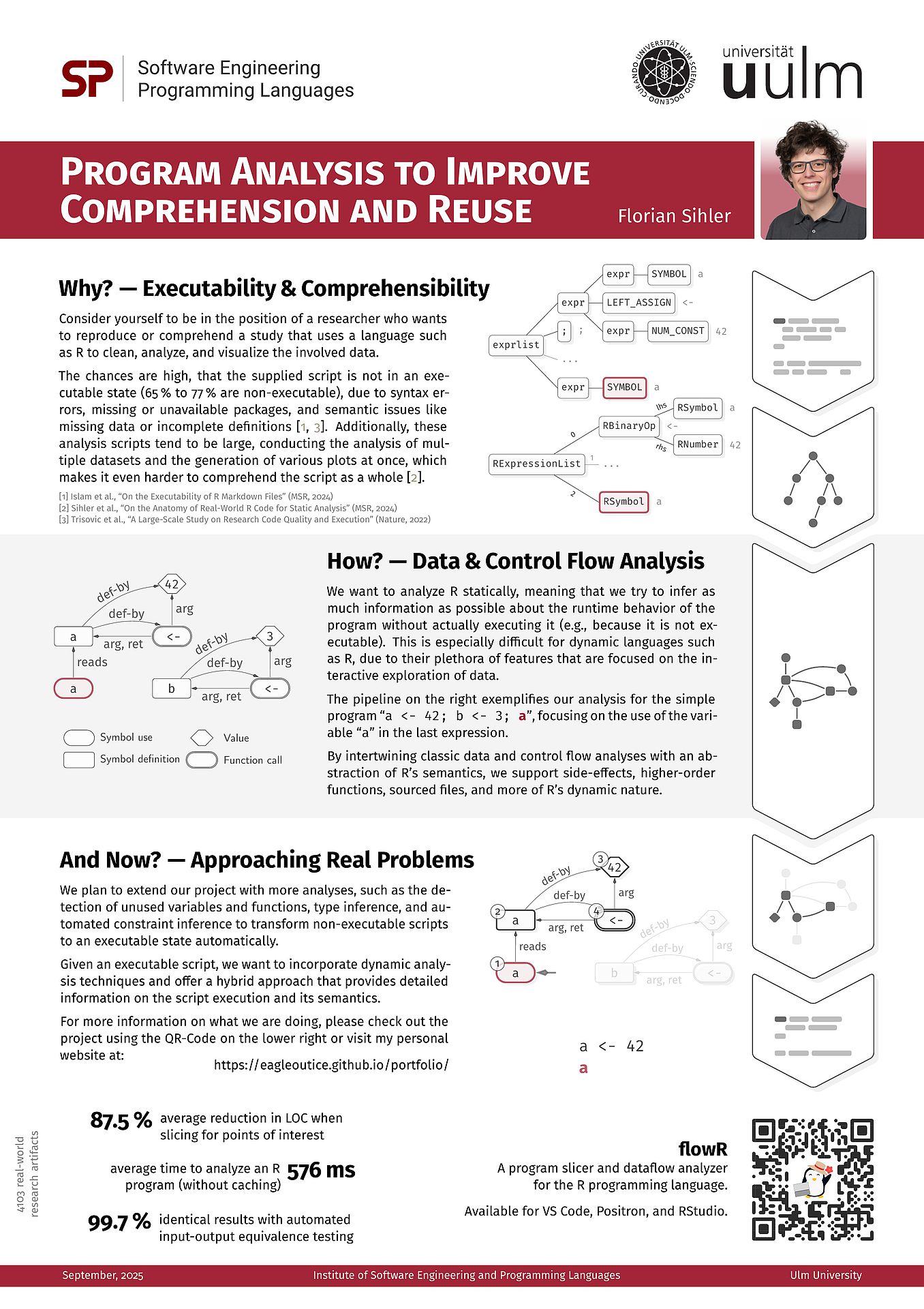 A poster presented at the 12th HLF showcasing my current research on flowR (en)