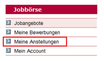 Meine Anstellungsvorgänge