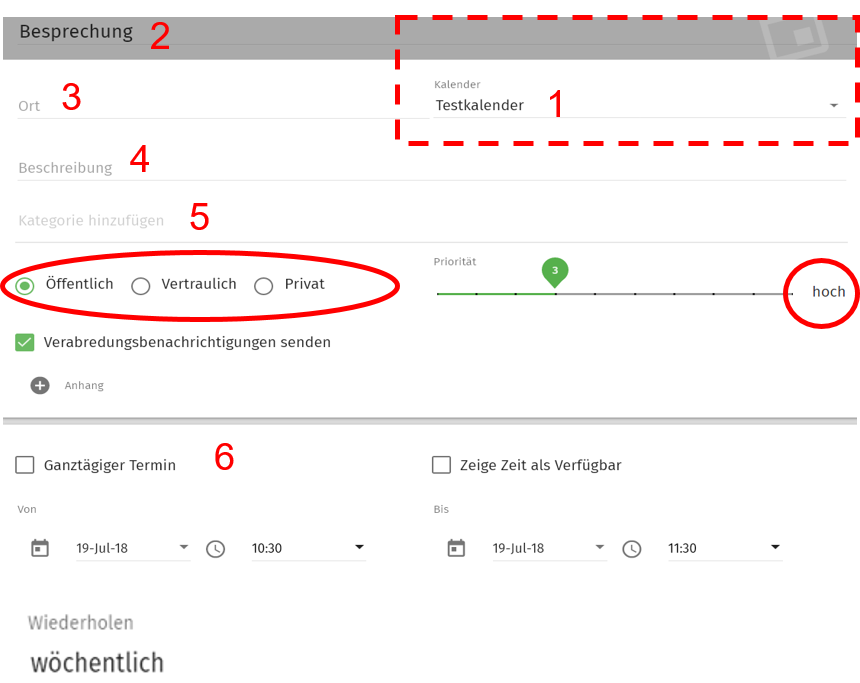 (2) Öffentlicher Termin