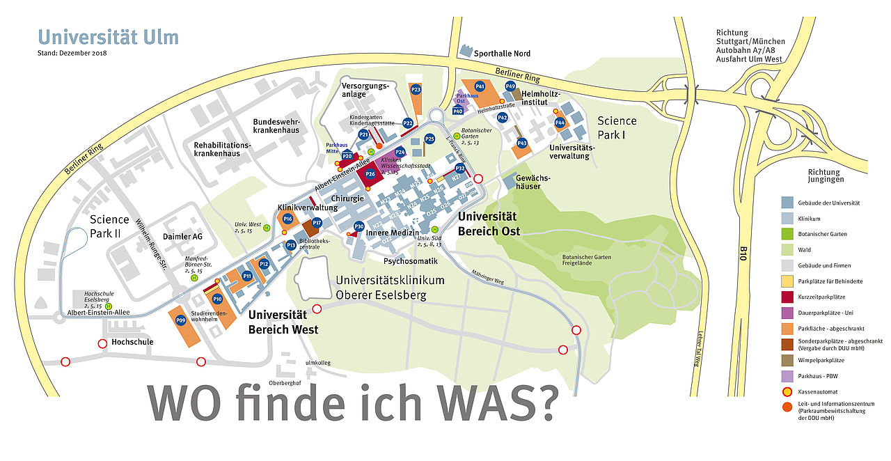 Lageplan Uni Ulm
