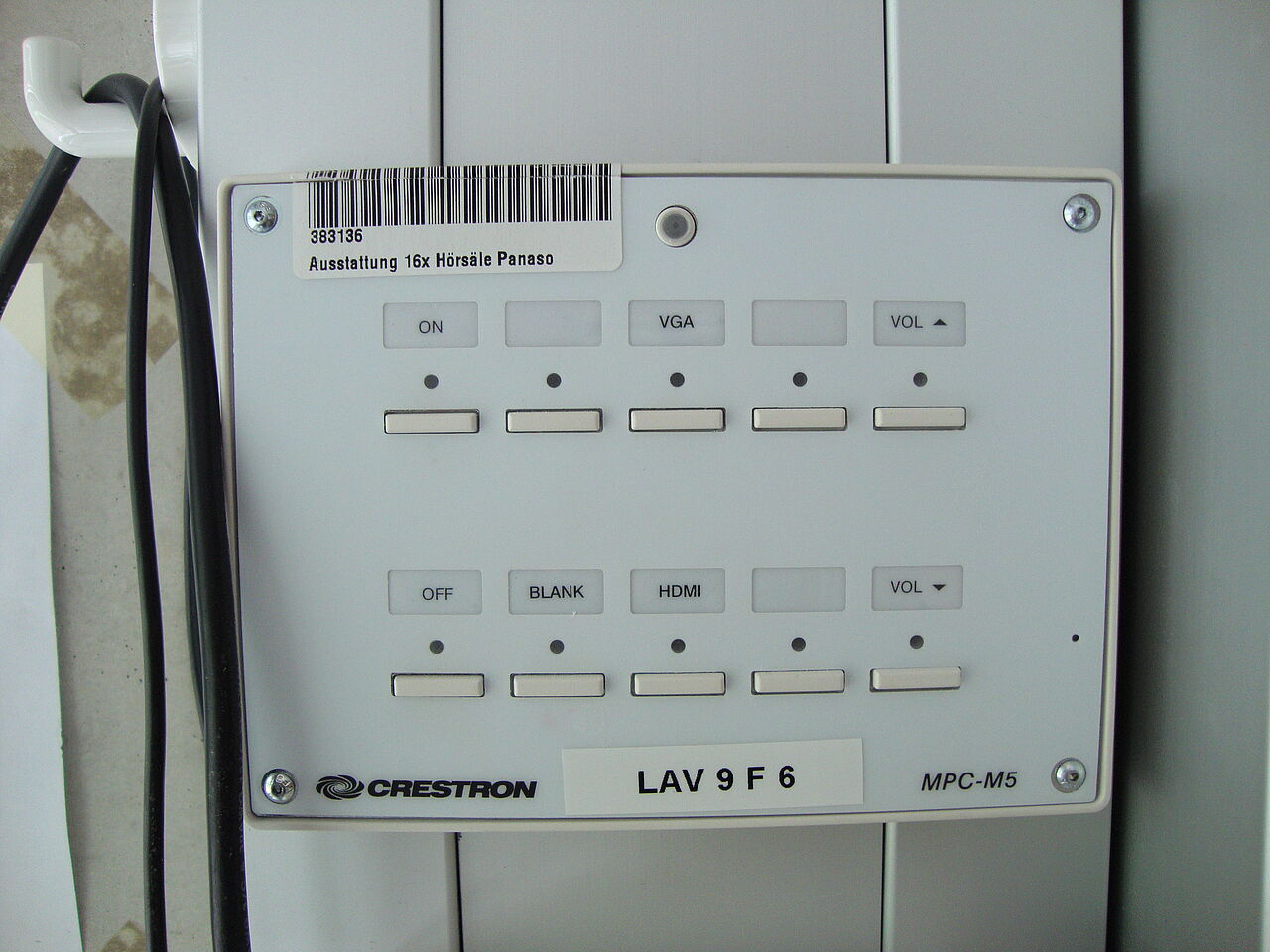 Bedienung der Medientechnik