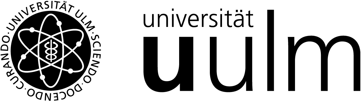 Logo der Universität Ulm, 100% schwarz