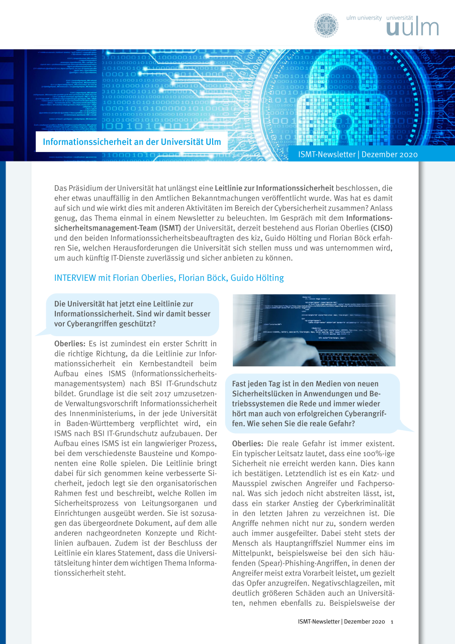 ISMT-Newsletter