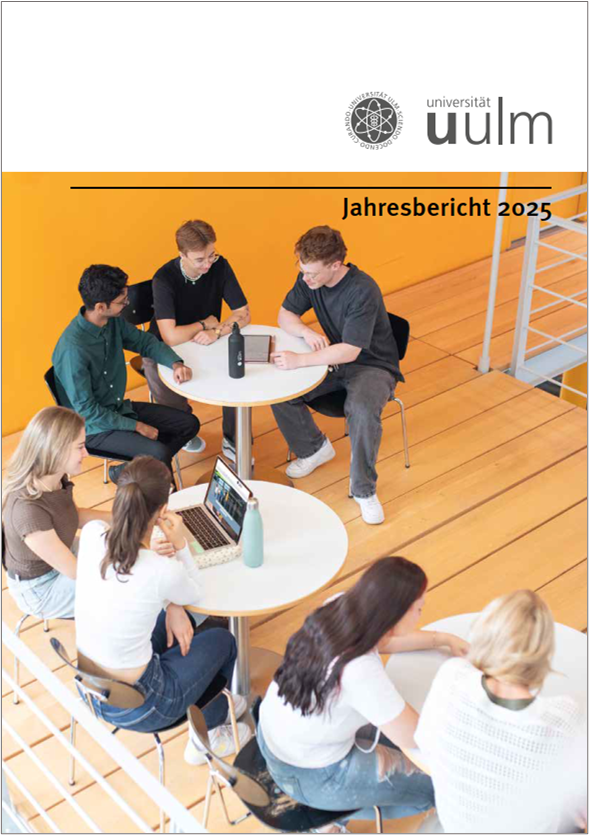 Titelbild des Jahresberichts 2025 der Universität Ulm