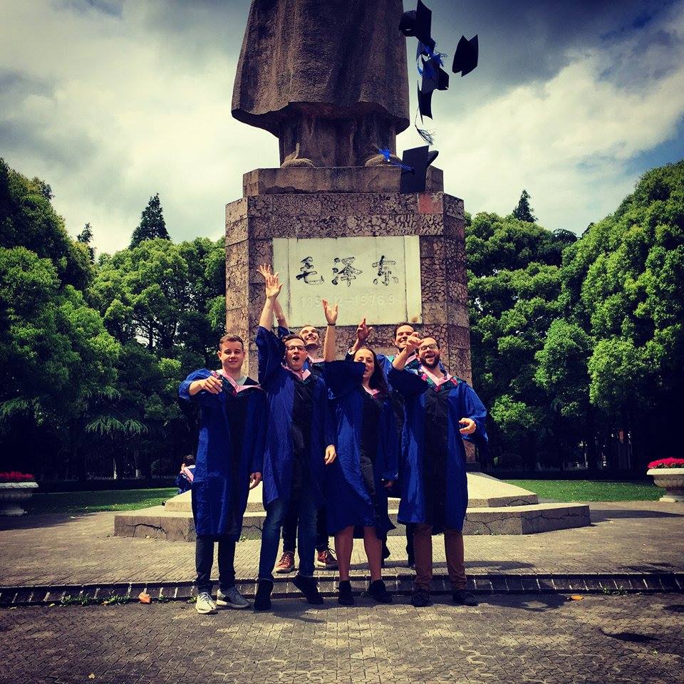 Bild von Studierenden in Fudan (Shanghai, China)