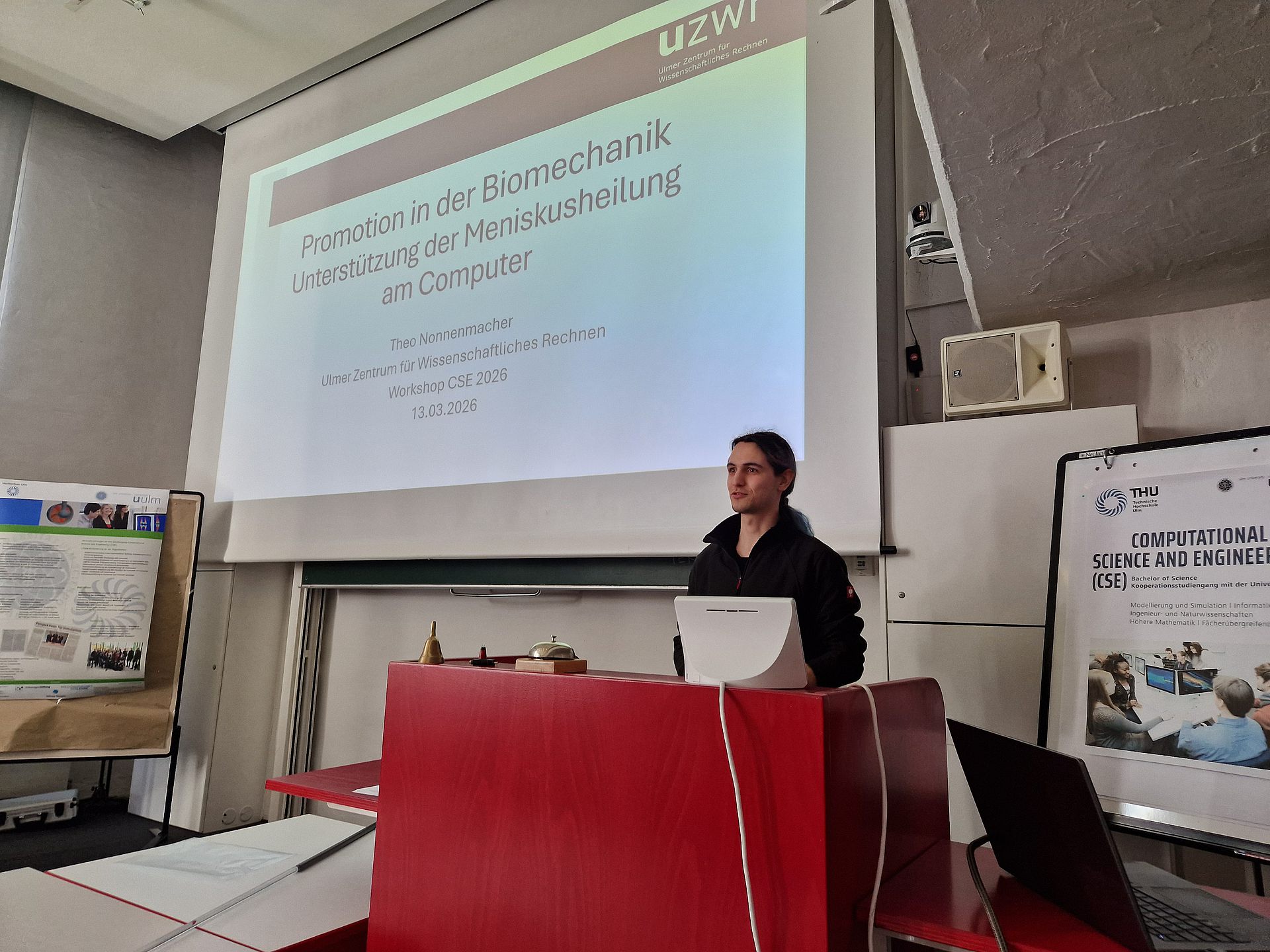 Theo Nonnenmacher, Alumni jetzt Doktorand in der Biomechanik stellt seinen Werdegang vor.