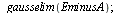 `:=`(A, matrix(3, 3, [0, .2, .2, .4, .2, .4, .2, .4, 0])); 1; `:=`(EminusA, evalm(`+`(diag(1, 1, 1), `-`(A)))); 1; `:=`(d, vector(3, [36000, 1200000, 0])); 1; linsolve(EminusA, d); 1; gausselim(Eminus...