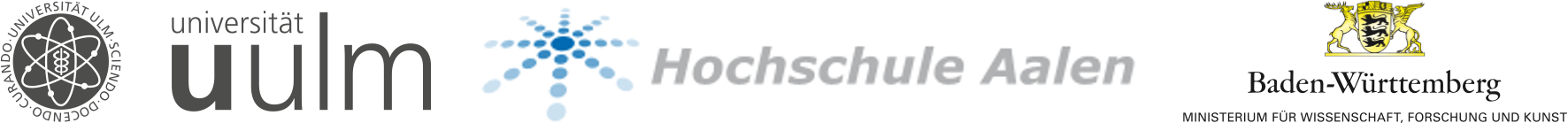 Partner aus der Wissenschaft: Uni Ulm, HS Aalen, MWK