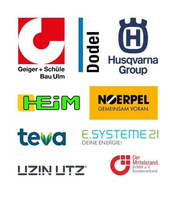 Logos der Unternehmen der Initiative Donautal Connect