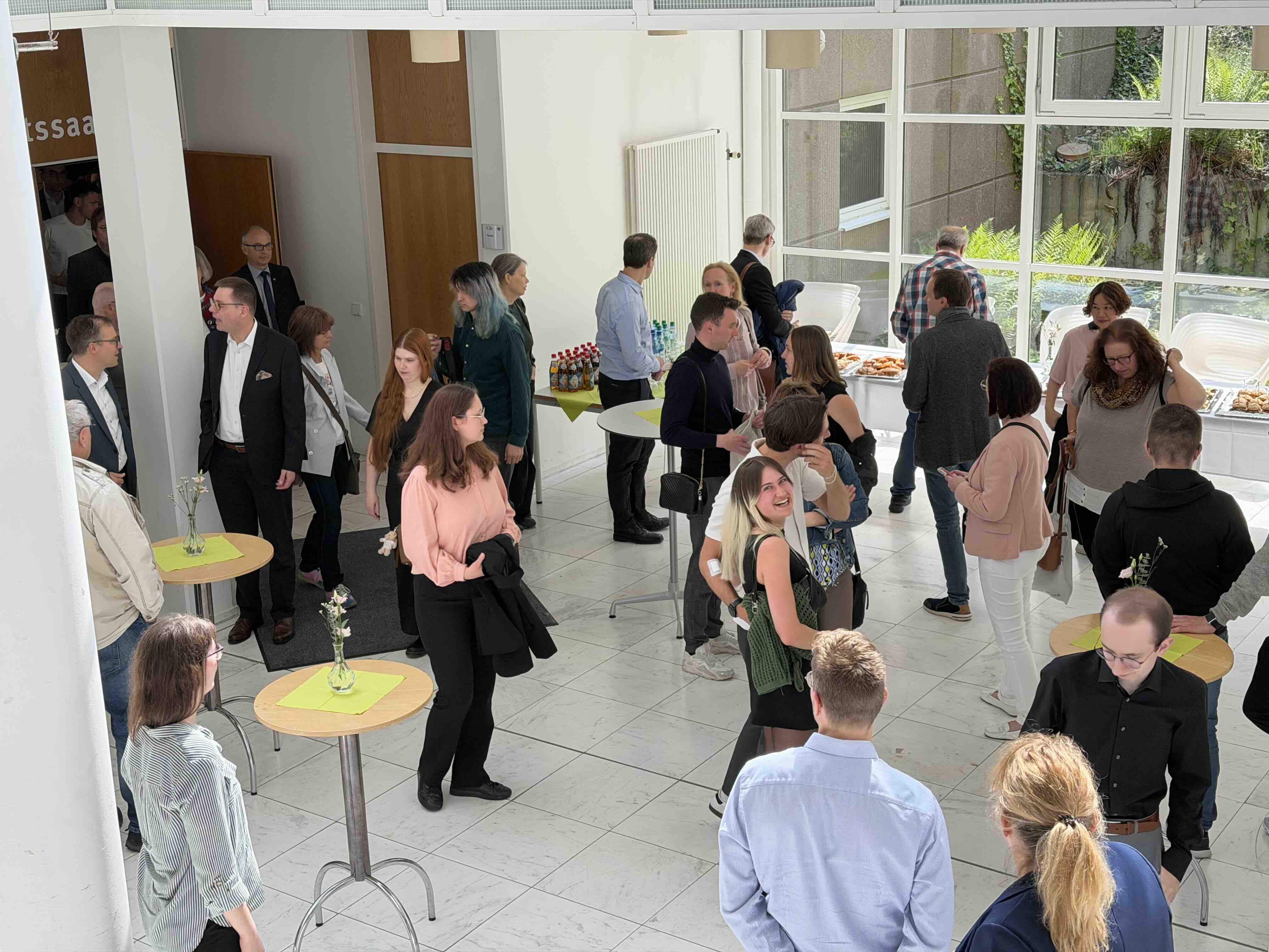 A small reception to present awards to the faculty’s top graduates