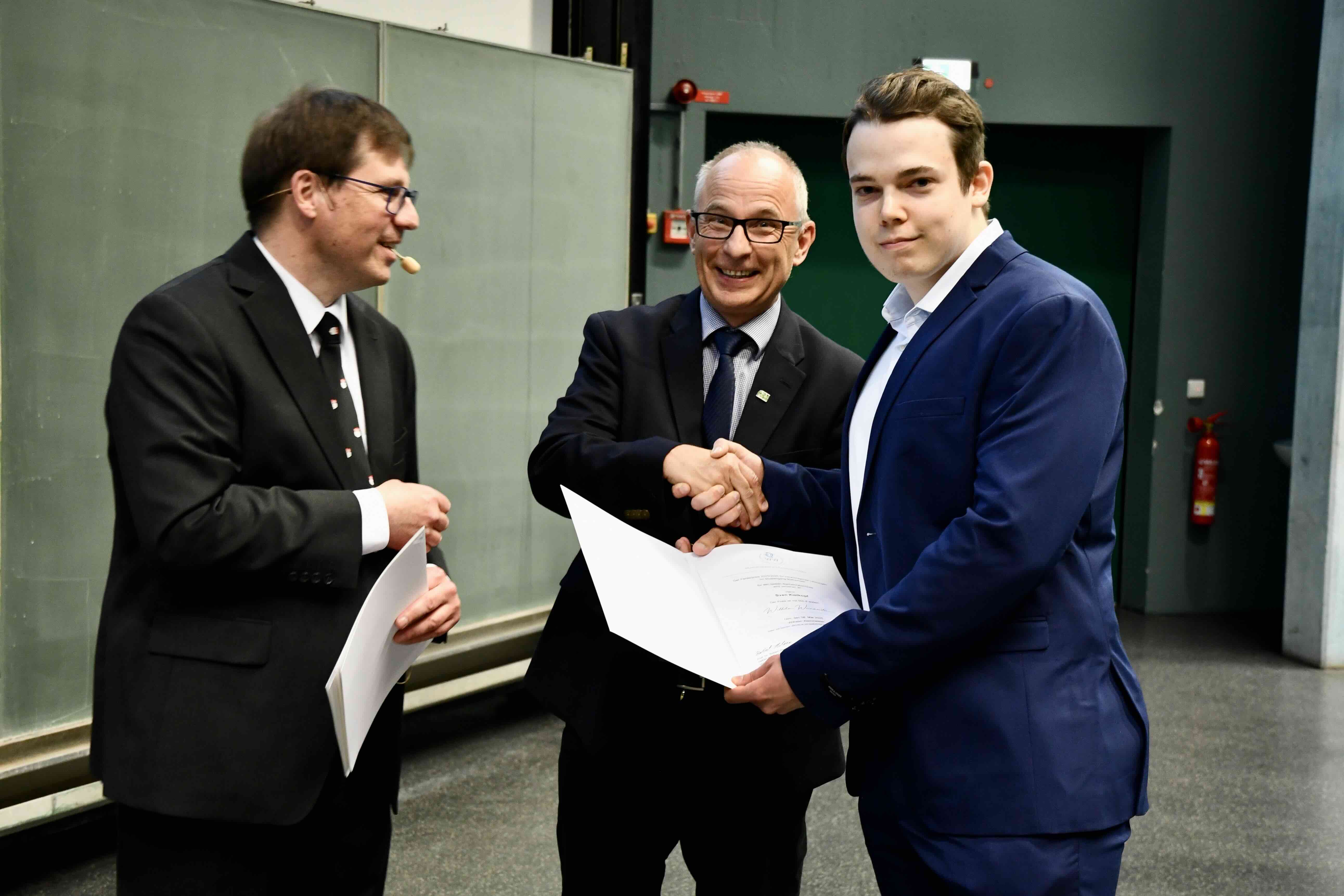 Mr Sven Kiehlkopf has been awarded the prize for the best final results in the BSc Mathematics degree programme.