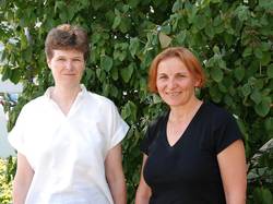 Foto mit Dr. Gudrun Weinmayr (links) und Prof. Gabriele Nagel (rechts)