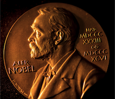 Picuture of the Nobel Prize medal in chemistry 2020
